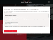 Tablet Screenshot of max-dywanik.pl